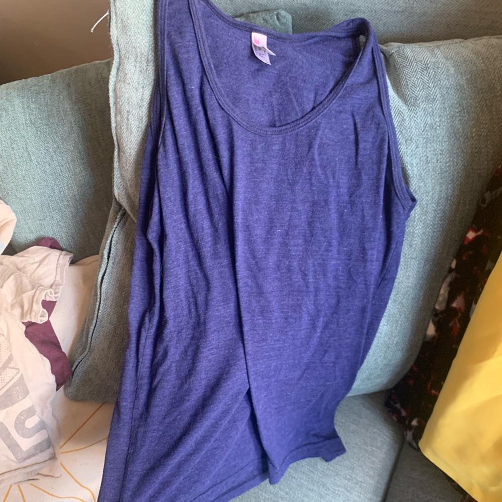 American Apparel Blue Tank XS